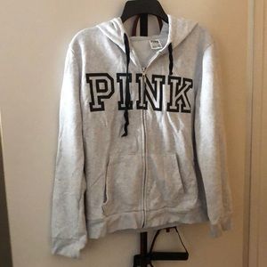 VICTORIA SECRET ZIPPED UP HOODIE